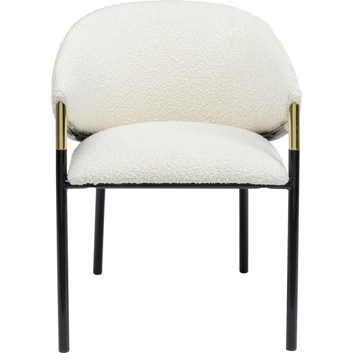 BOULEVARD - Chaise avec accoudoirs Boulevard Boucle crème Kare Design