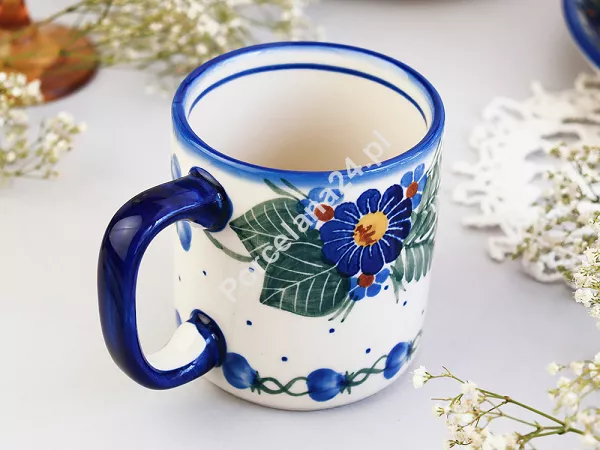 Kubek 0,4 L Bolesławiec - Kwiaty Kuleszy