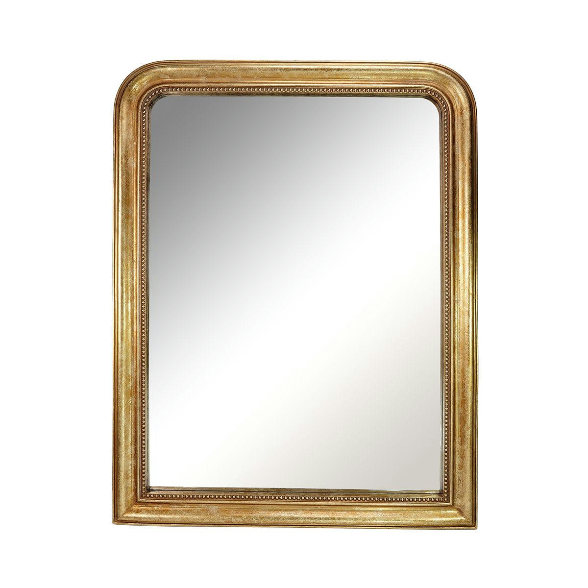 MANDERLEY - Miroir trumeau doré en résine format XL 75 x 100