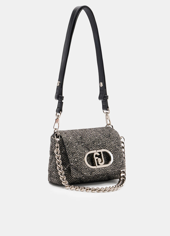 Borsa LaPuffy piccola con paillettes