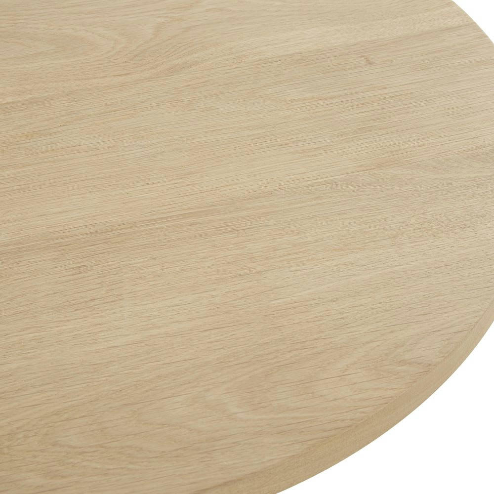 Element Business - Plateau de table professionnel rond 2/4 personnes en chêne D60