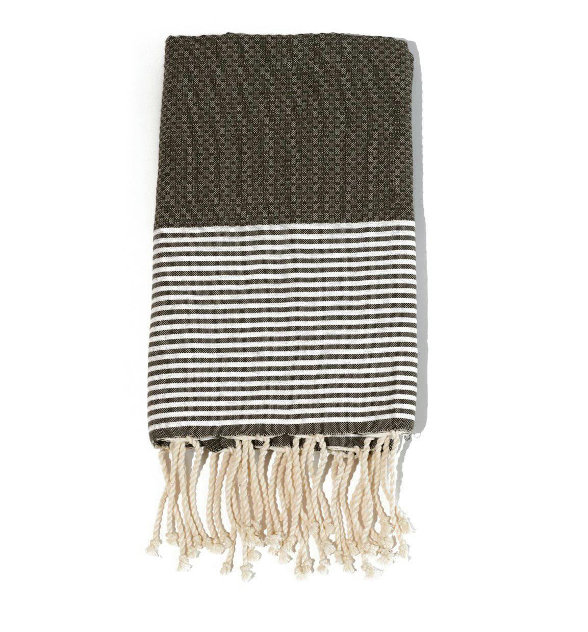 - Fouta en coton tissage nid d