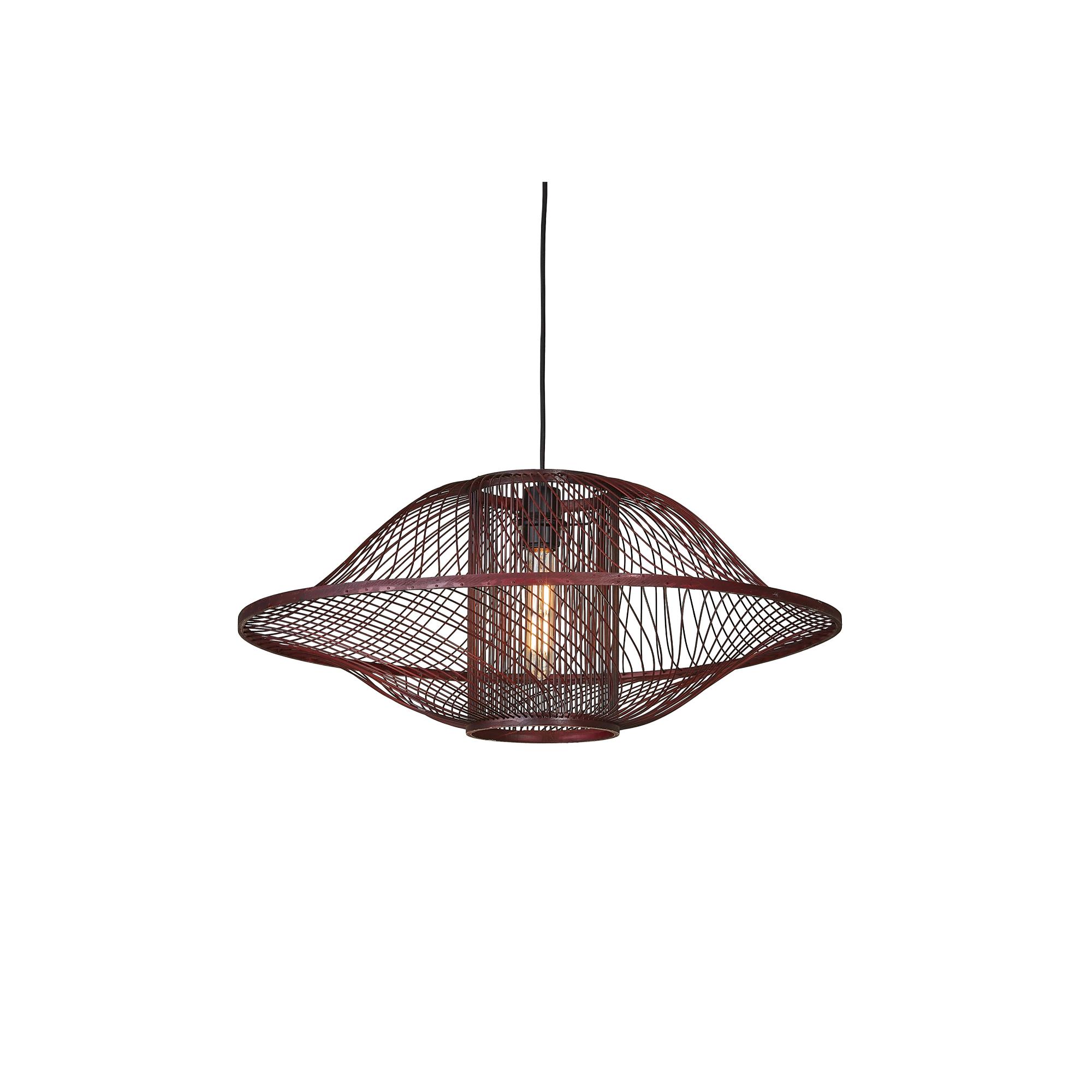 GOOD&MOJO hanglamp MAUI - rood - Ø70cm