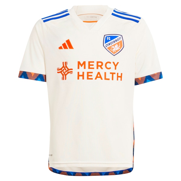 Matt Miazga FC Cincinnati adidas Youth 2024 The Canvas Kit Replica Player Jersey - White