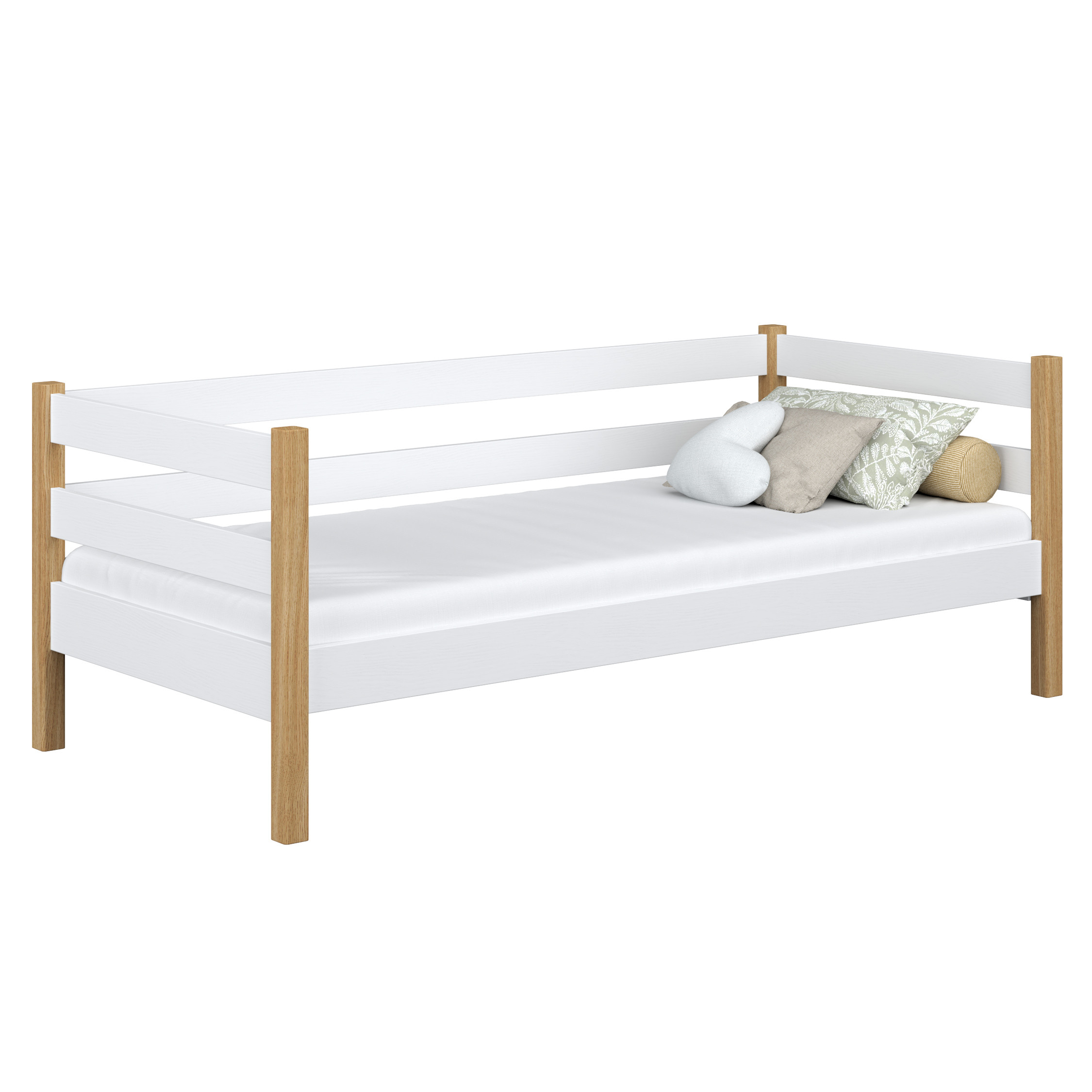 Drewniane łóżko sofa N01