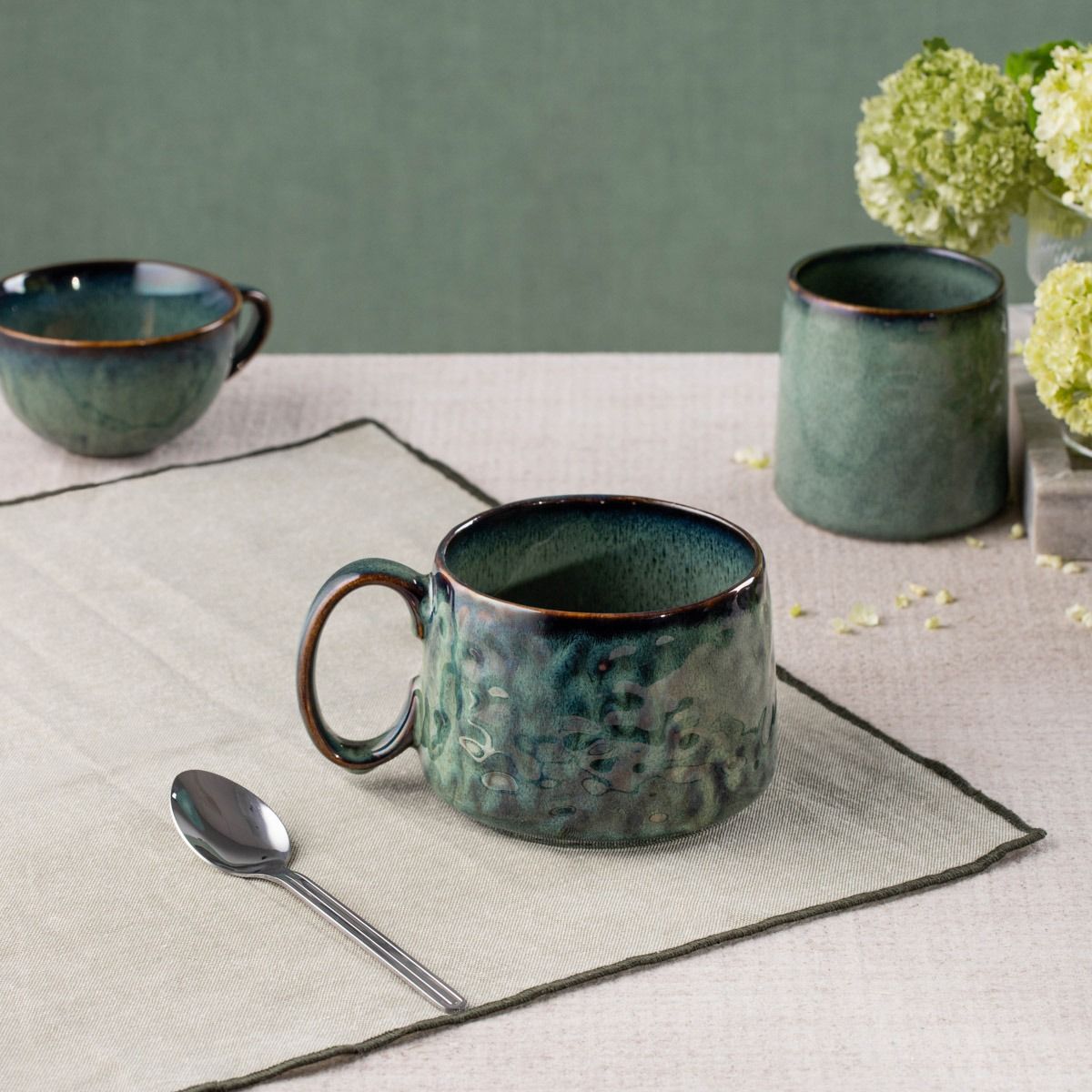 Kubek MIDO niski turkusowy 0,4 l