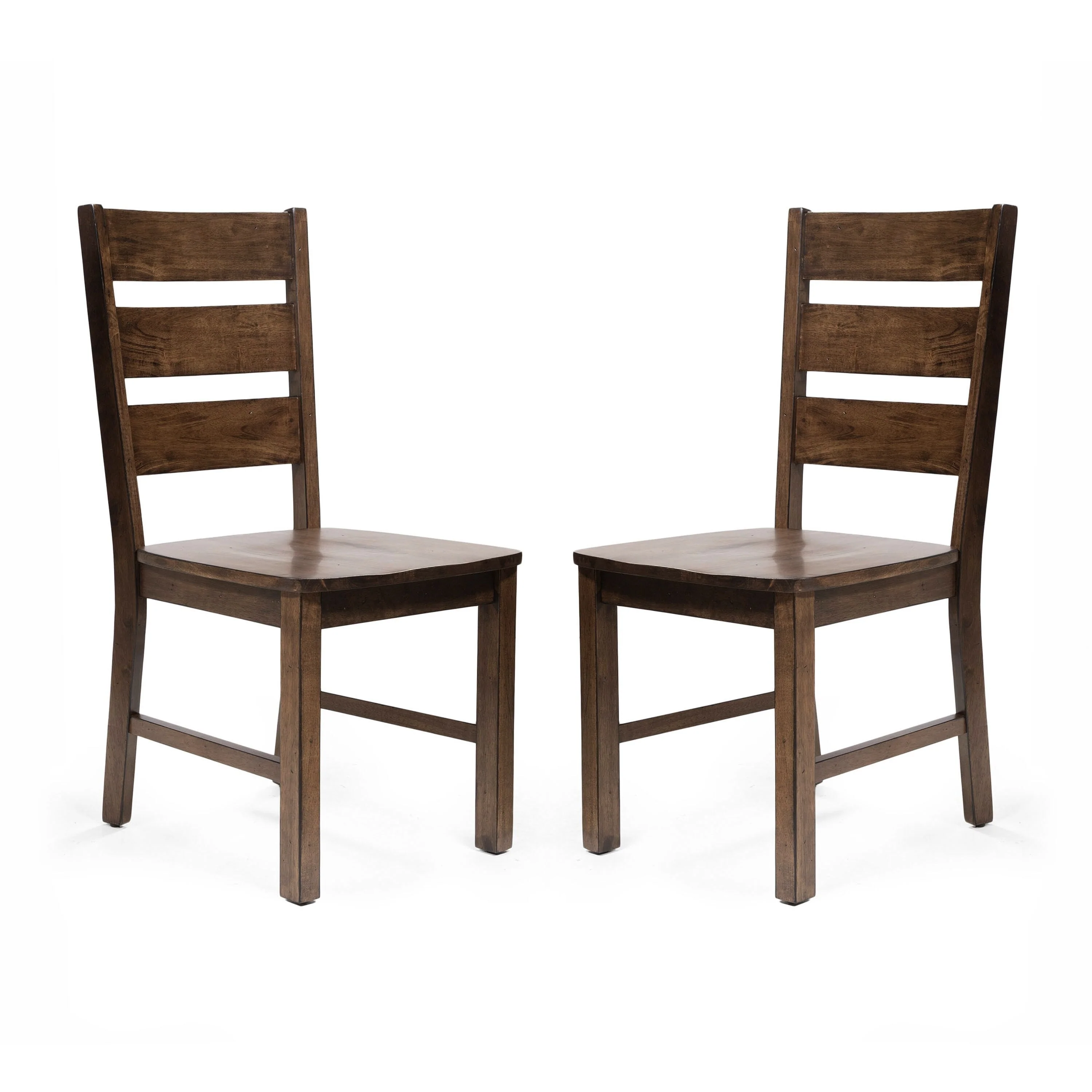 Mass Rustic Ladderback Wood Dining Chairs (Set of 2) by Furniture of America