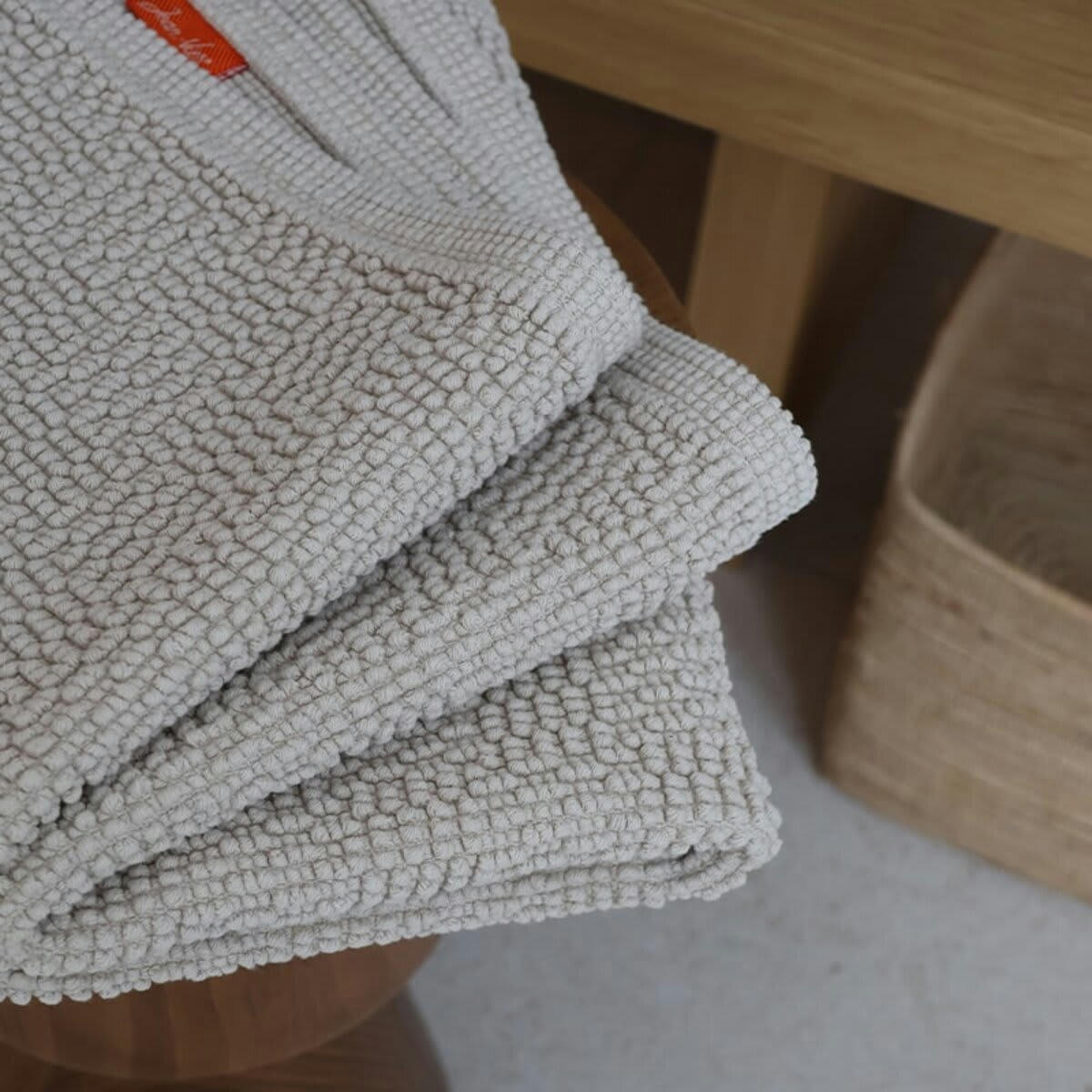 - Tapis de bain Coton Artea Beige 60x90 cm