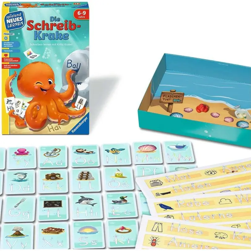 Kinderspiel Die Schreib-Krake