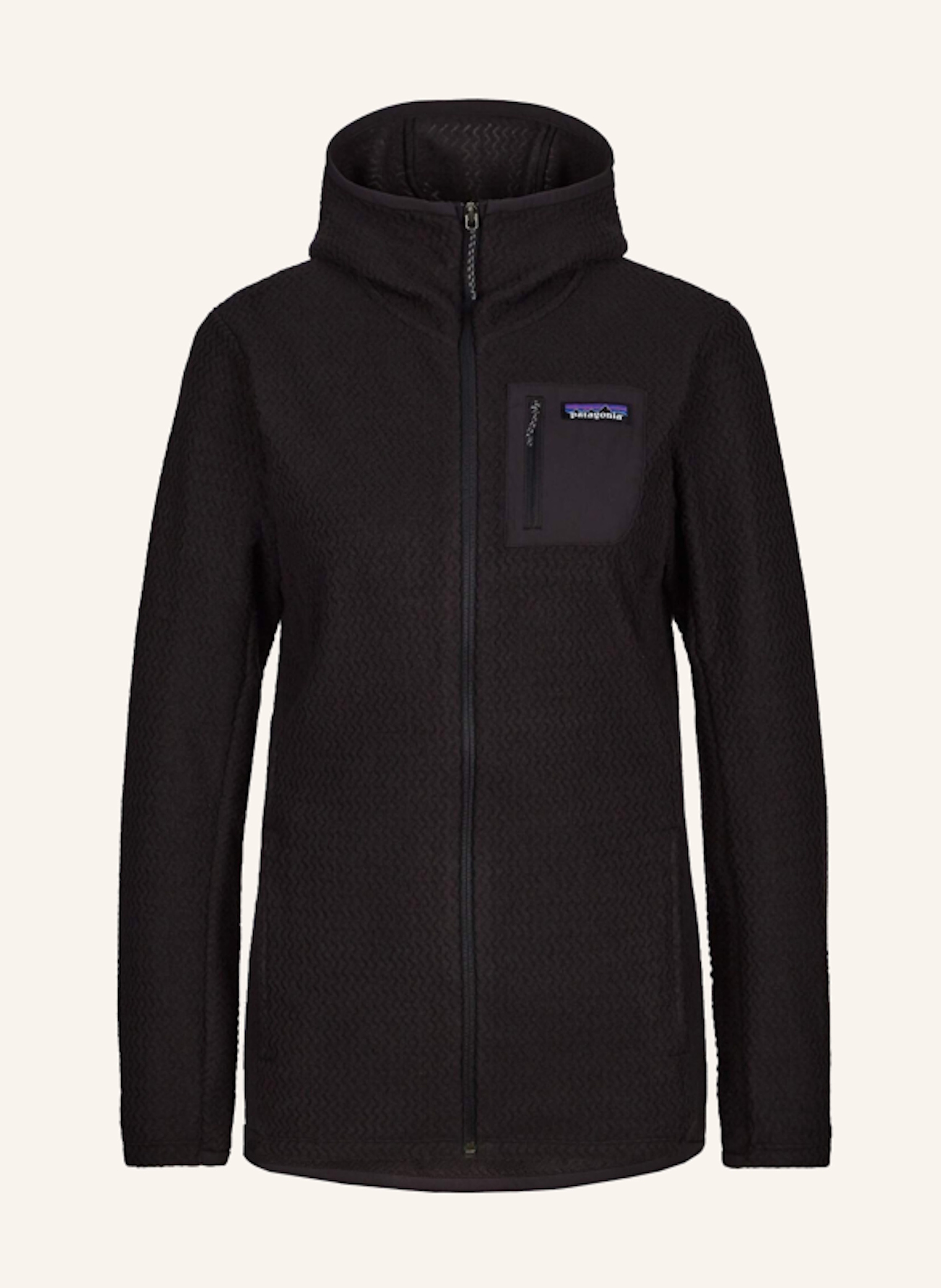 patagonia Fleece R1 AIR FULL ZIP BLACK