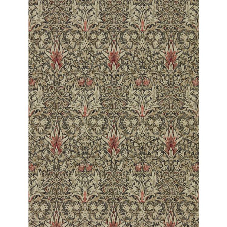 Morris & Co. Snakeshead Brown Floral Wallpaper