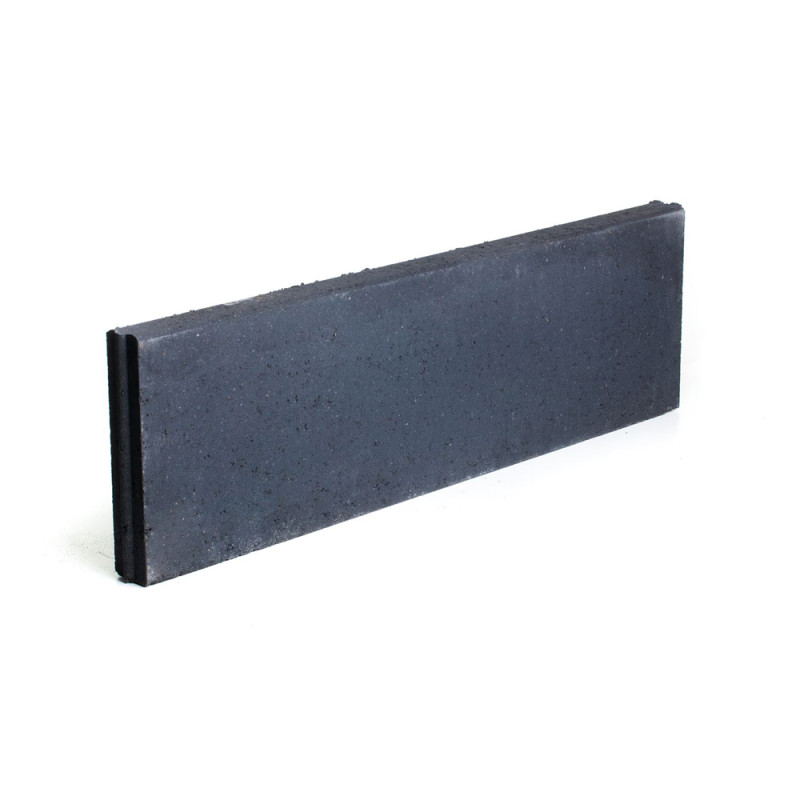Palette 34 Bordures en béton noires 100 x 30 x 6 cm