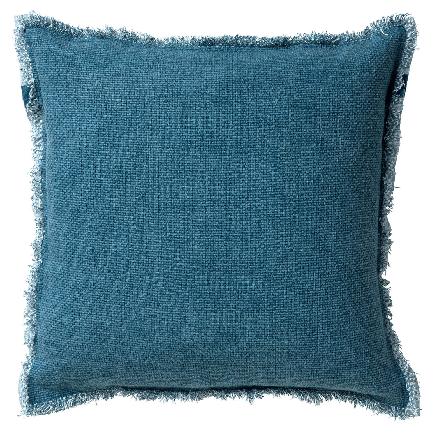 BURTO - Kussenhoes 60x60 cm - gewassen katoen - Provincial Blue - lichtblauw