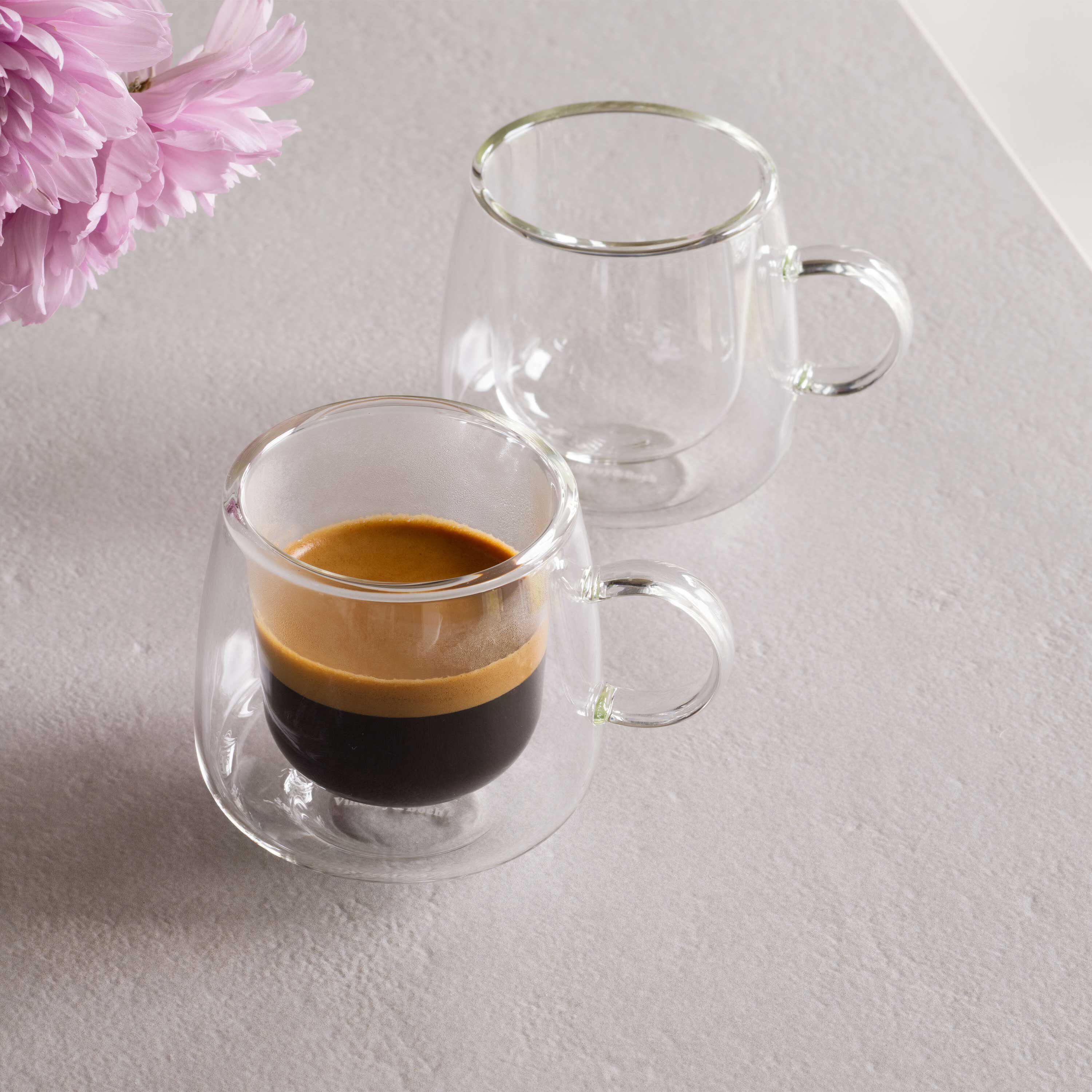 Artesano Glass espresso cup - Clear, 2.1 oz, borosilicate glass