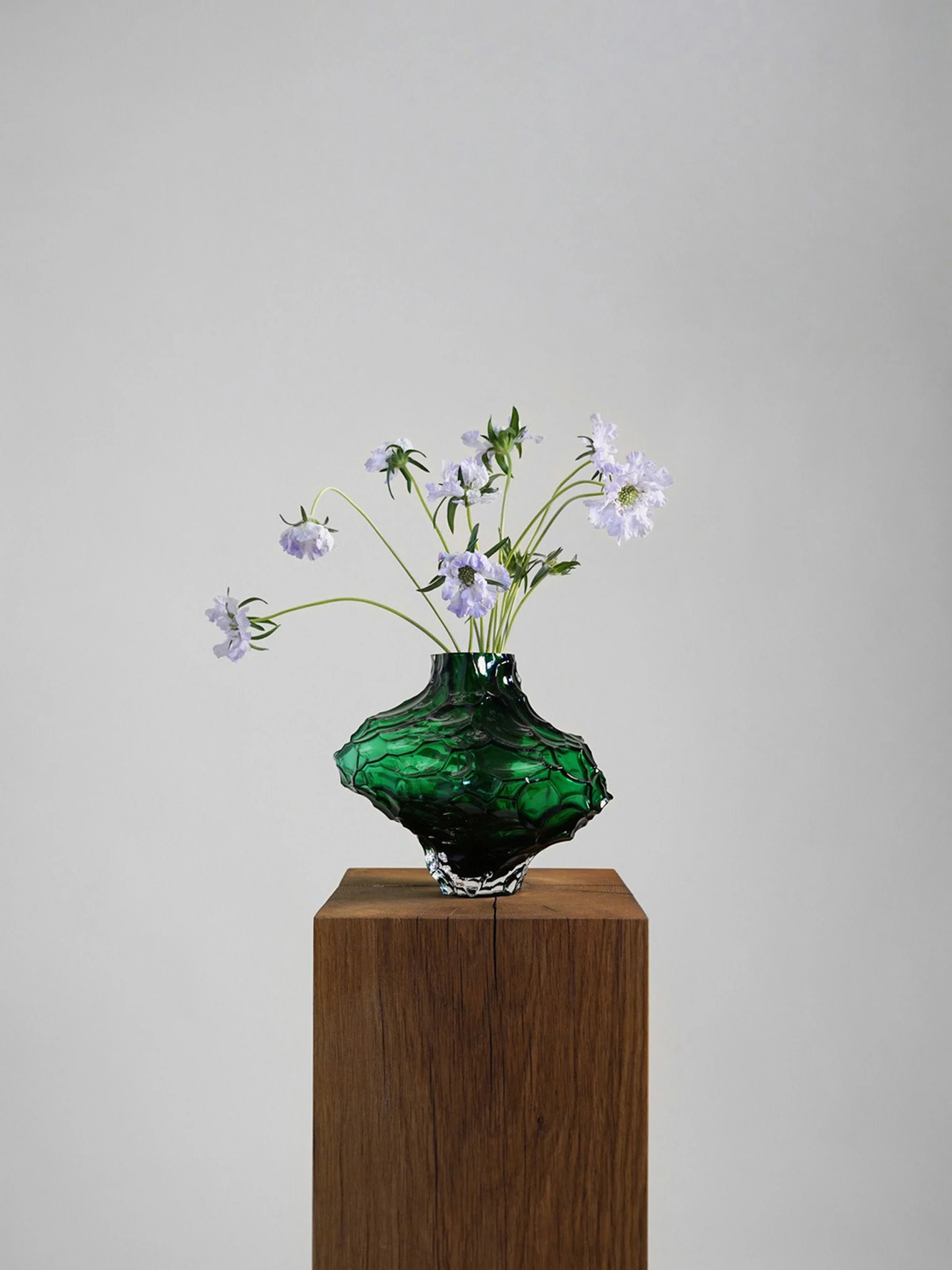 Mundgeblasene Glas-Vase Canyon, H 23 cm