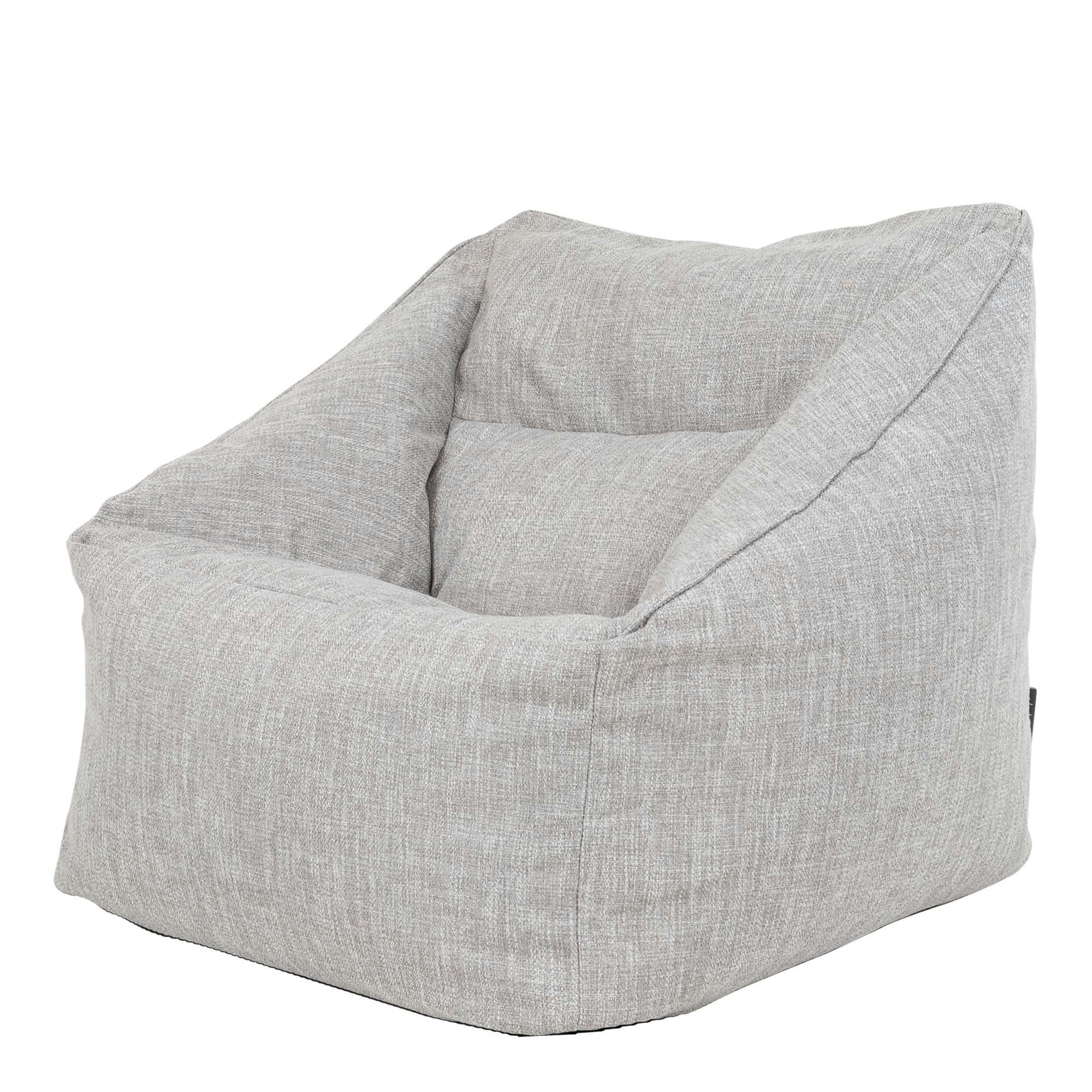 - Pouf fauteuil gris