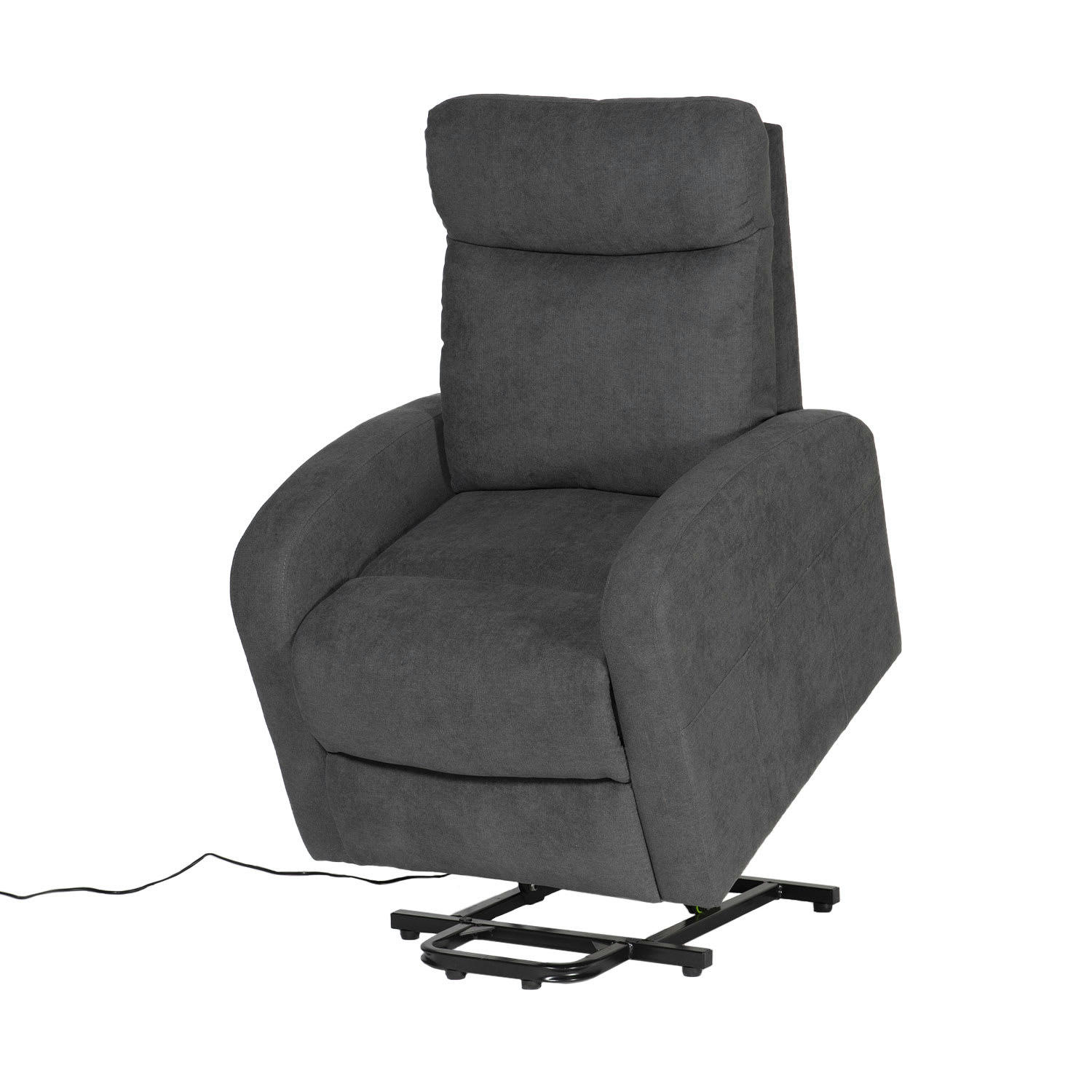 GABY - Fauteuil électrique inclinable en tissu gris