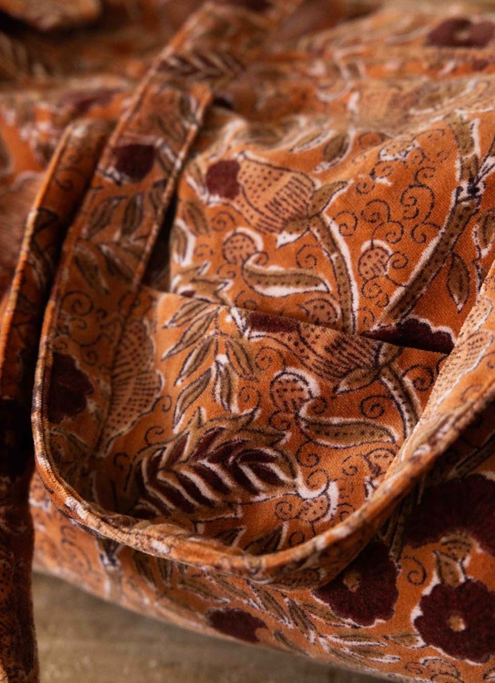SAC WEEKEND EN VELOURS SOLAL TERRACOTA