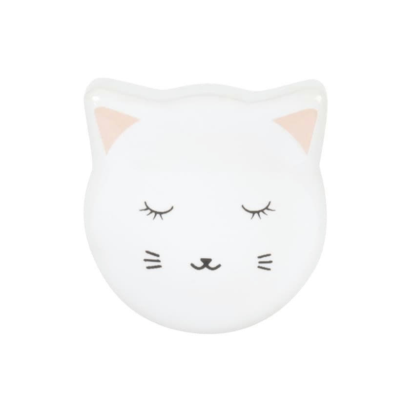 - Bouton de porte en céramique blanche et rose