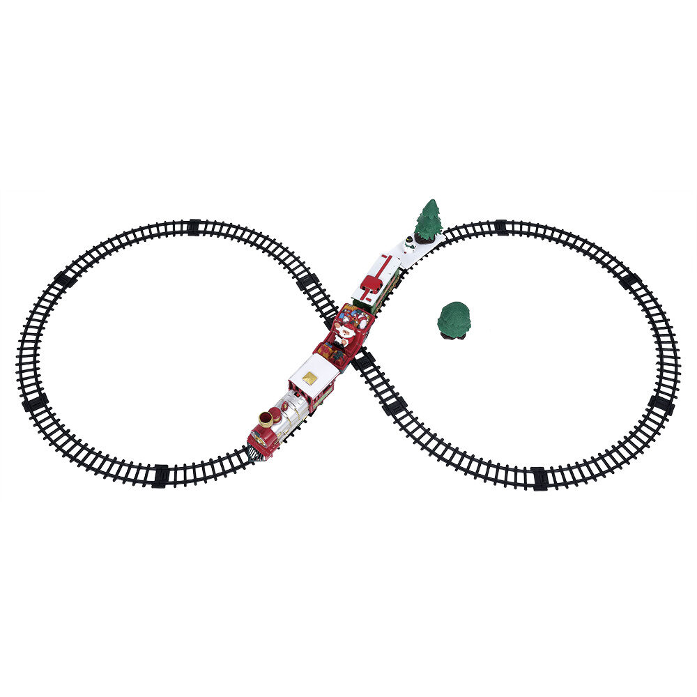 Train de No&euml;l lumineux et musical 22 pièces
