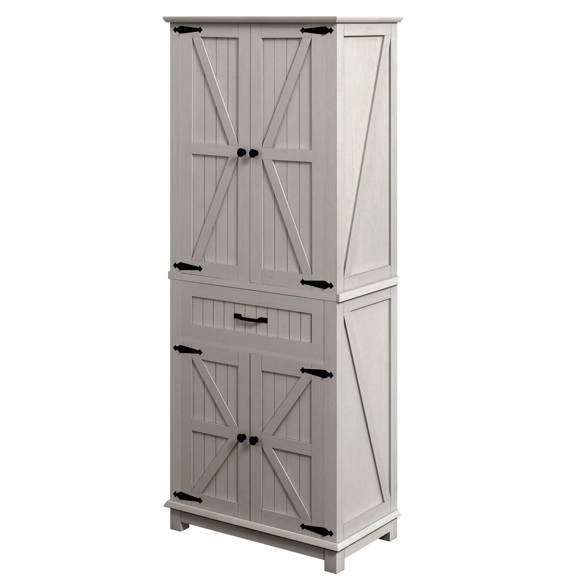 Moasis 72 Tall Farmhouse Kitchen Pantry Storage Cabinet with Drawer and Adjustable Shelves