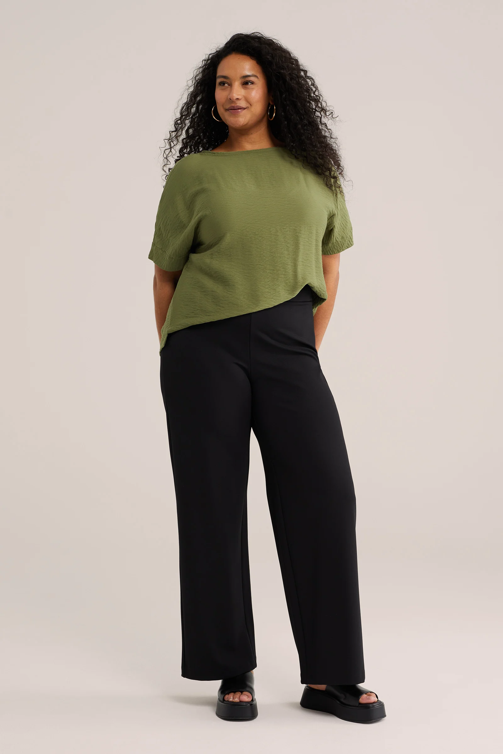 Dames Regular fit jersey pantalon - Curve