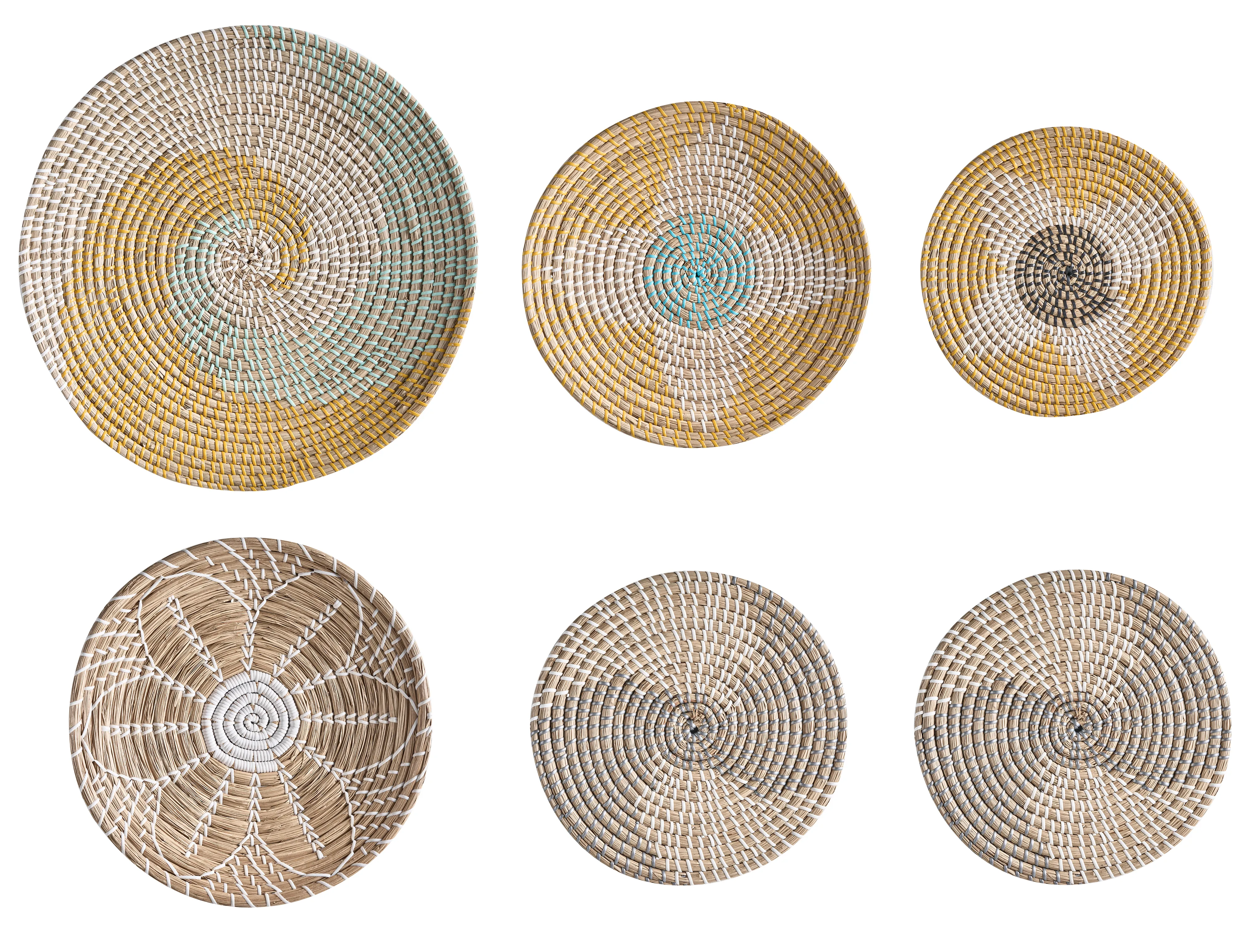 Set of Hanging Decorations BACNINH Seagrass 46/35/30 cm Multicolour