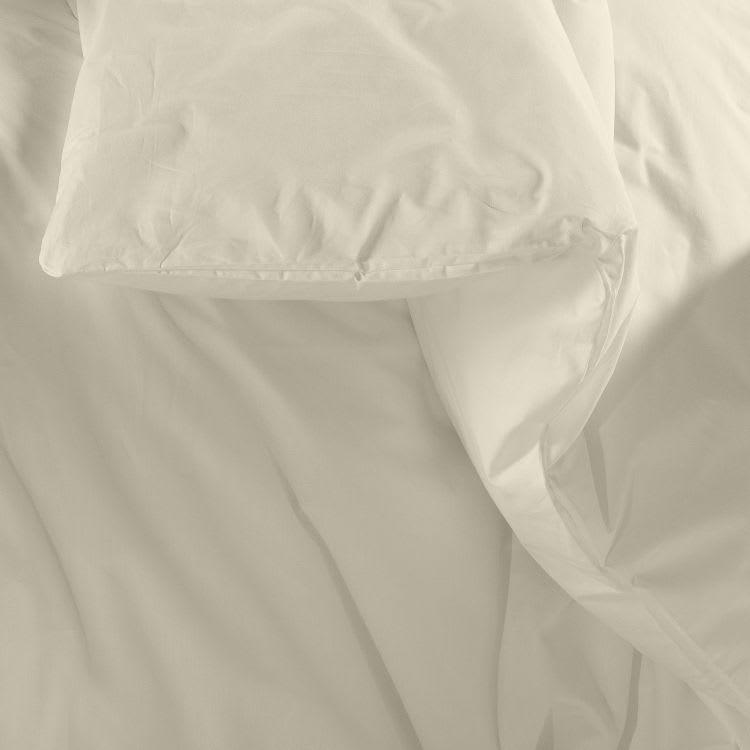 PERCALE MONTELEONE - Housse de couette en Coton Beige 140x200 cm