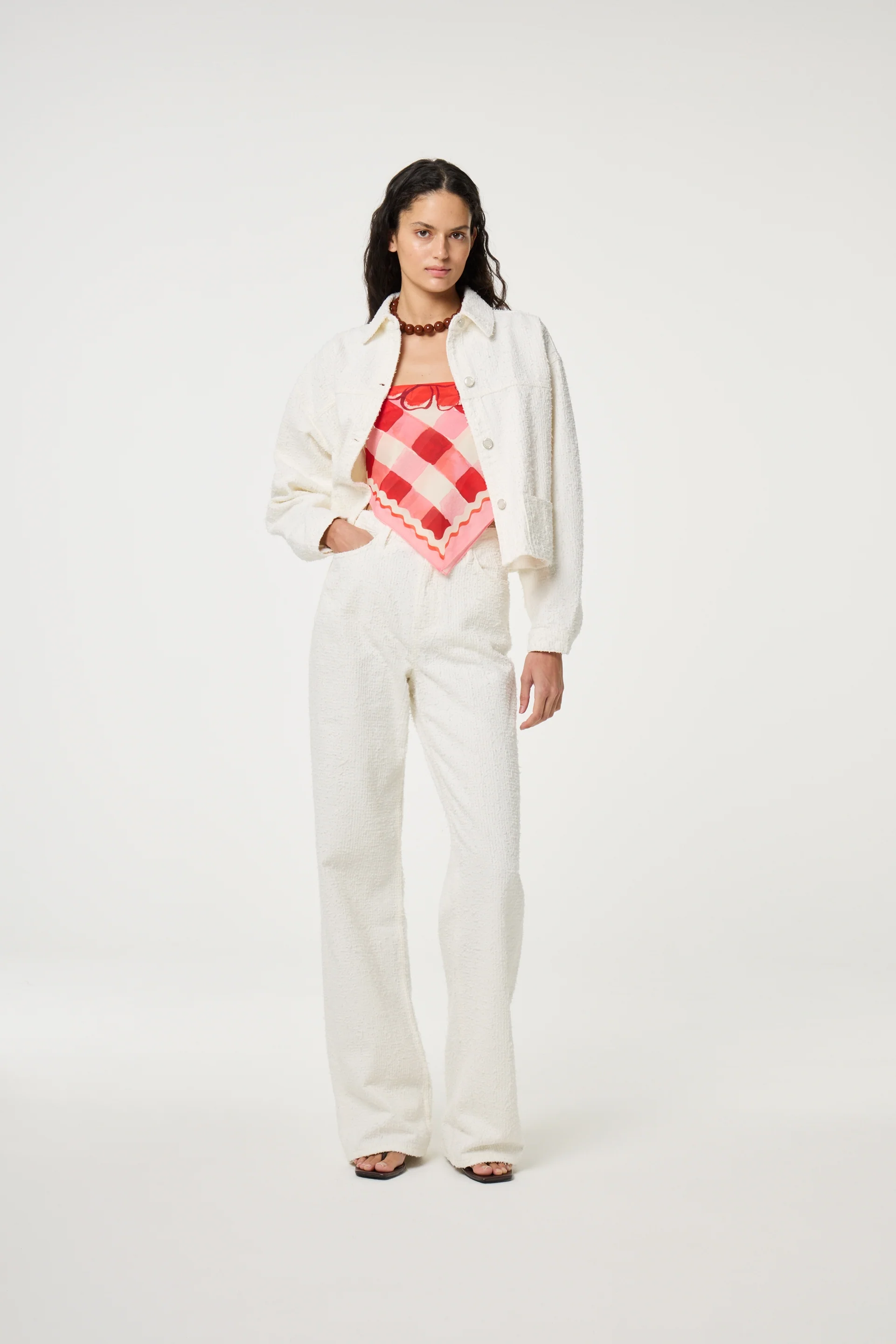 Zoe Boyfriend Jeans | Cream White