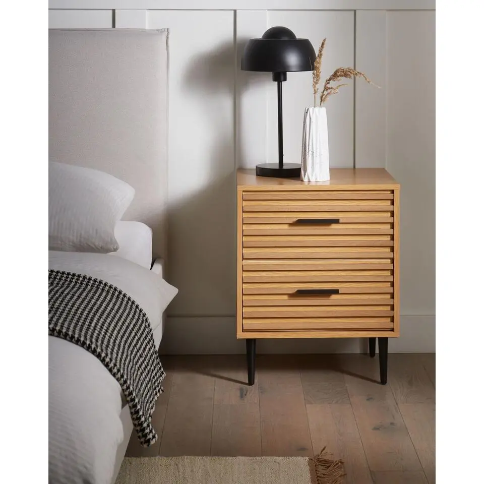 KEITH - Nachtkastje - Lichtbruin - MDF