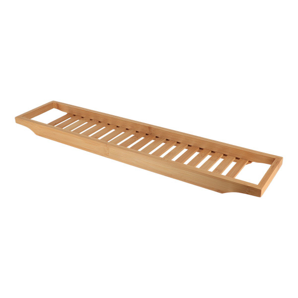 Półka na wannę Ecoline bambusowa beżowa 68 cm organizer