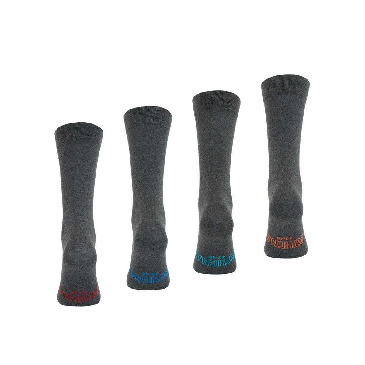 Lot de 4 paires de chaussettes hautes unies