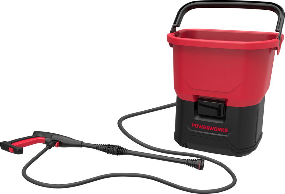 HØYTRYKKSPYLER POWERWORKS PDC60 60 V RØD