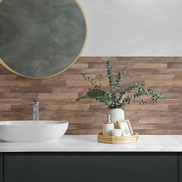 Panneau Décoratif Mural Wallfluent 100x50 cm Motif À Chevrons 1 pièce