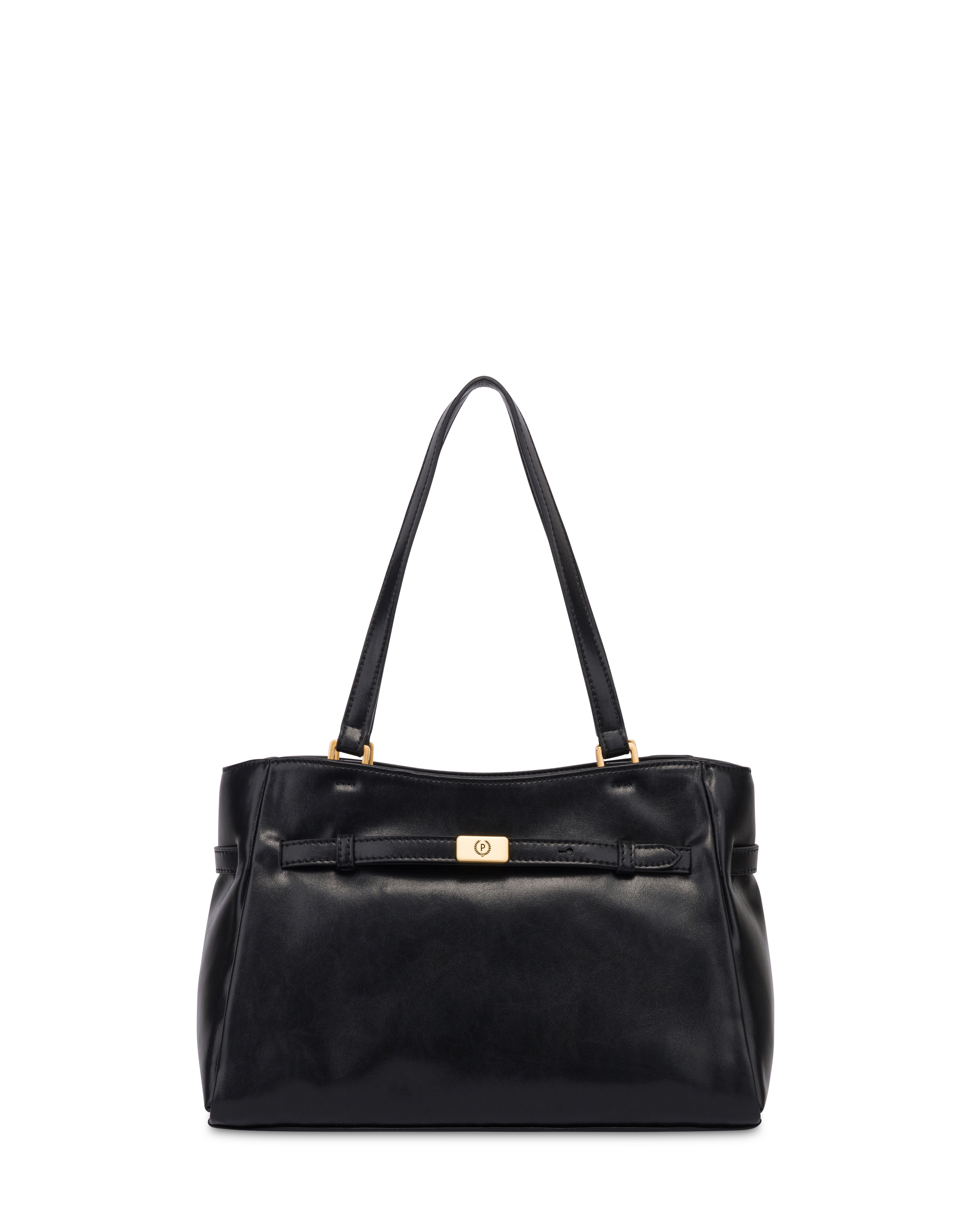 Borsa A Spalla Horizon In Lux Plain Pu Nero