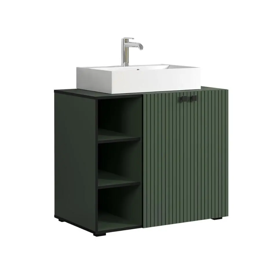 Hioshop PureBliss waskast met wastafel groen