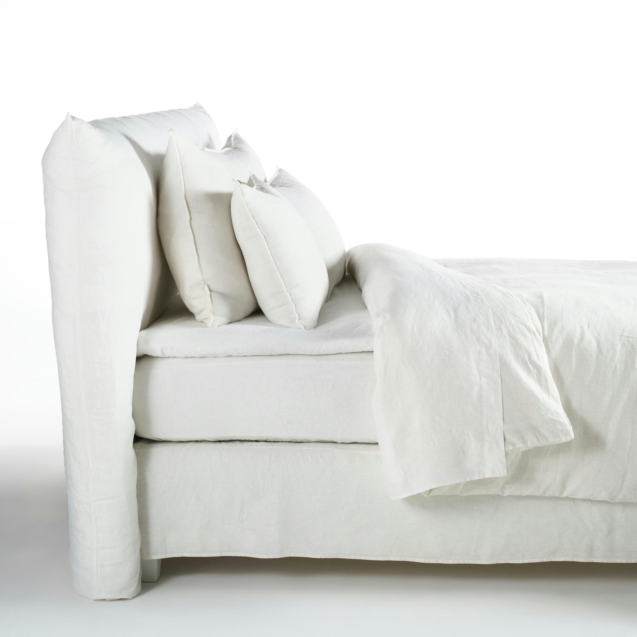 Drap-housse pour surmatelas lin lavé, Elina
