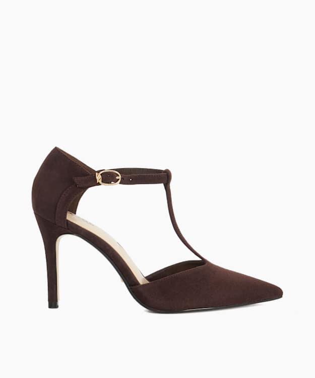 Castered Brown - Pointed Toe Stiletto Heels