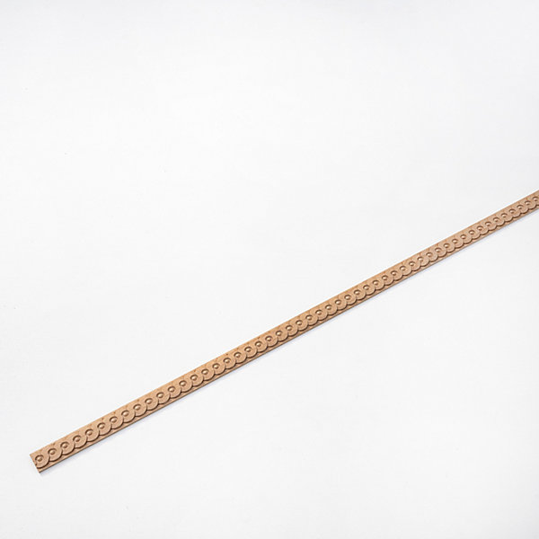 Moulure murale décorative en bois MARAIS - 0,6 x 2,6 x 100 cm - Brut sans peinture - Cimaise - Plinthe - Baguette d'ornement