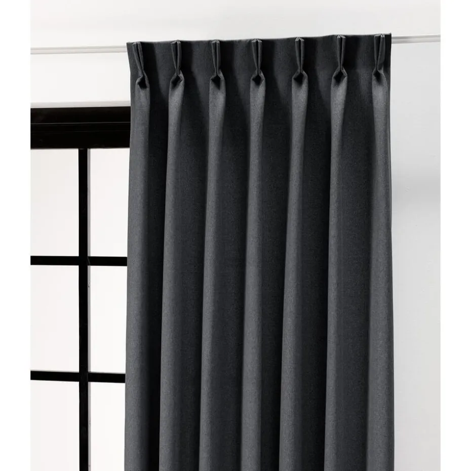 Kwantum Vouwgordijnen | Gordijnen | Gordijn Karlijn  Antraciet