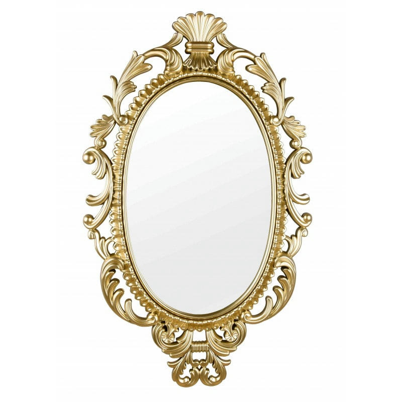 SISSI - Miroir déco design en plastique or