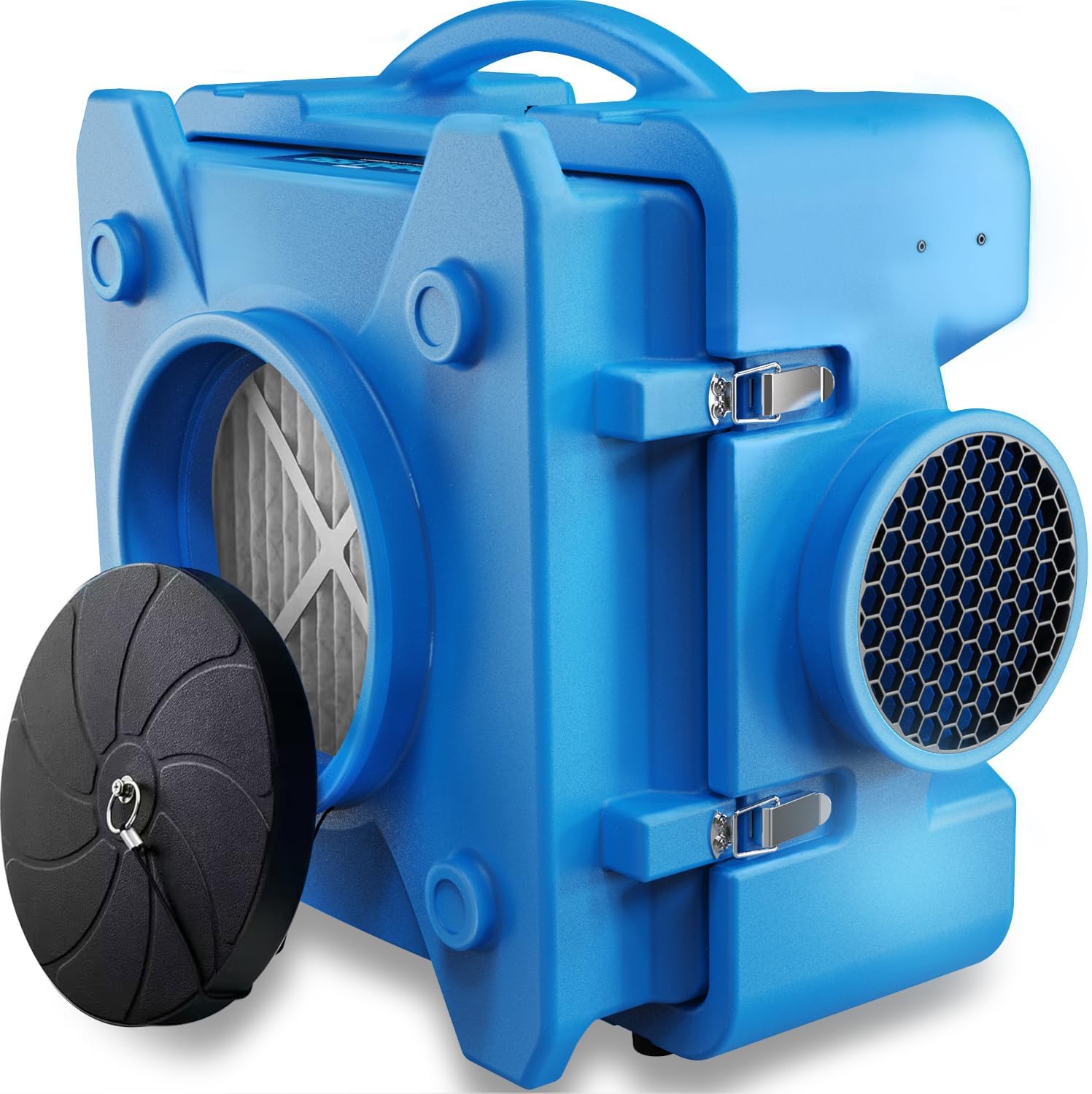 CADPXS Shield-550 Air Scrubber 550 CFM with 3-Stage Filtration, Negative Air Machine, Airborne Cleaner HEPA Scrubber, Water Damage Restoration Equipment, Commercial Air Purifier