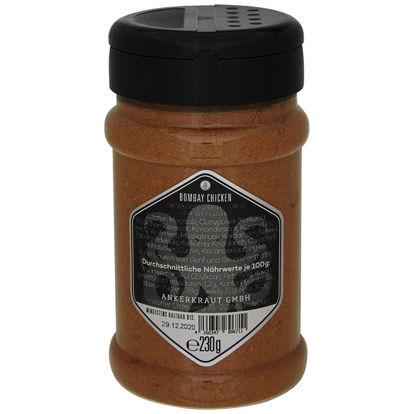 Grillgewürz, Bombay gemahlen, 230 g