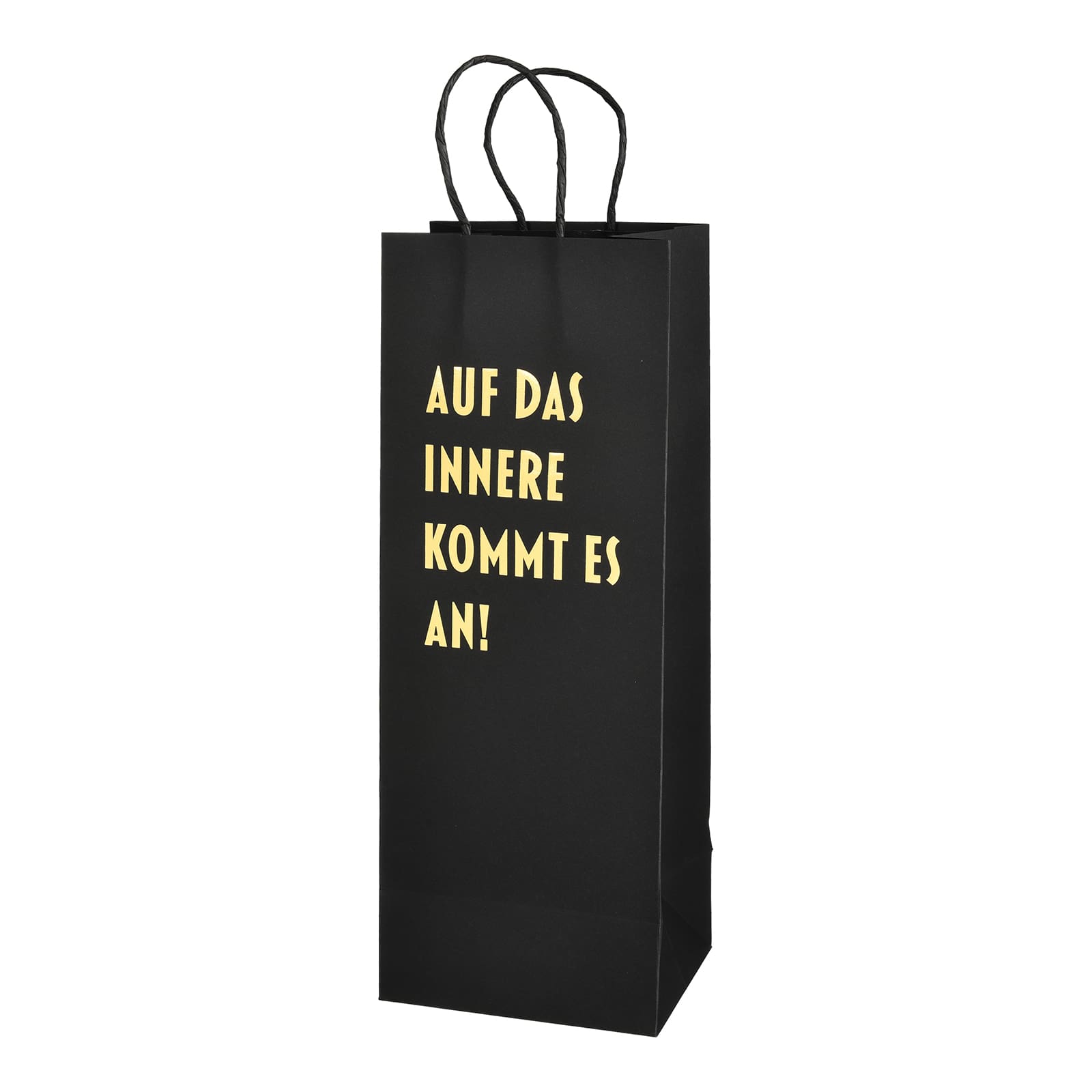 Flaschentüte Simple Schwarz,B 140 x H 370 x T 110 mm