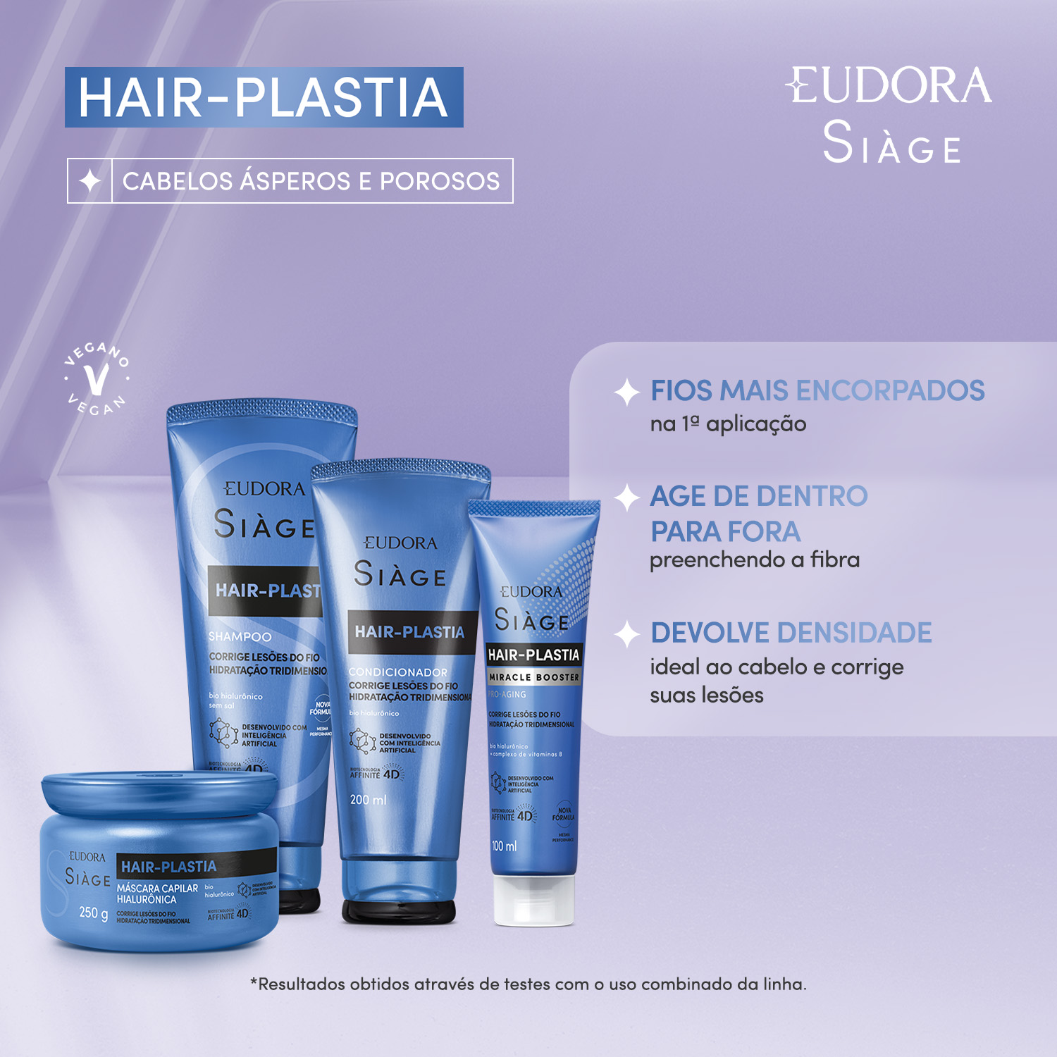 Eudora Siàge Hair-Plastia Máscara Capilar 250g