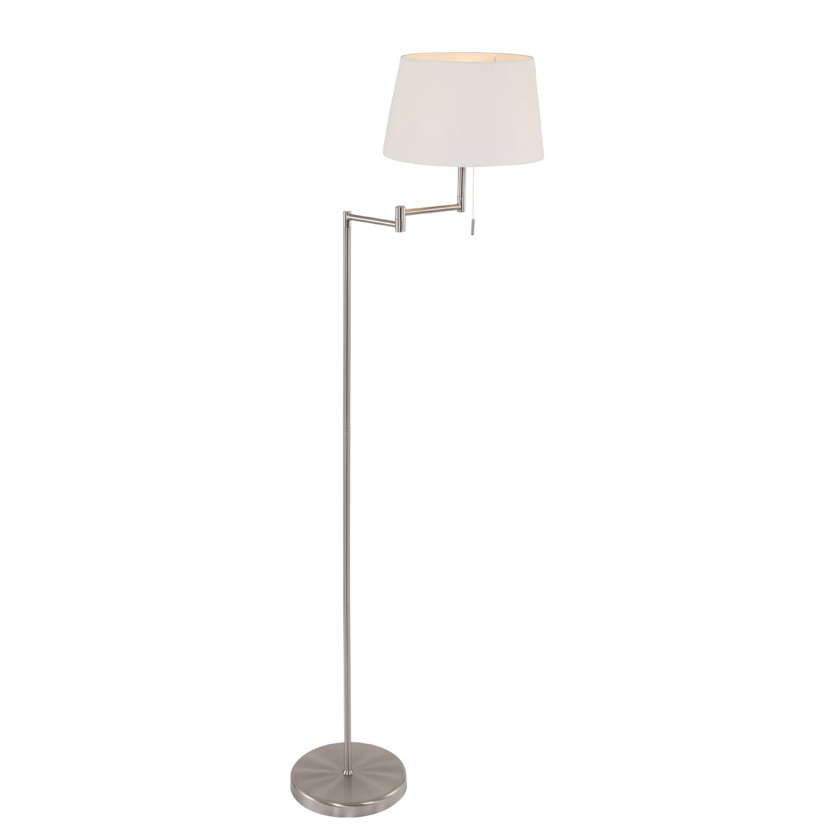 Mexlite vloerlamp bella - 1 lichts - 45x 154 cm - mat chroom