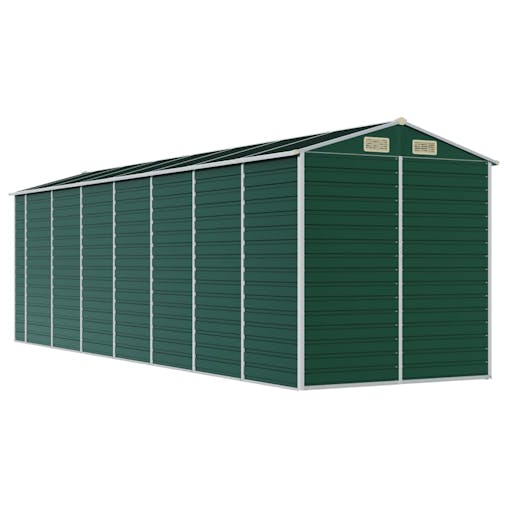 NNEVL Garden Shed Green 191x640x198 cm Galvanised Steel