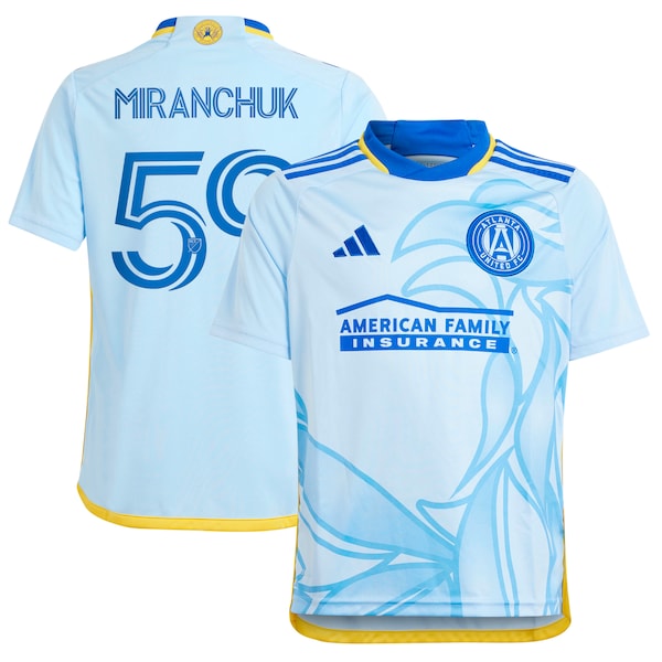 Aleksei Miranchuk Atlanta United FC adidas Youth 2024 The Resurgens Kit Replica Player Jersey - Light Blue