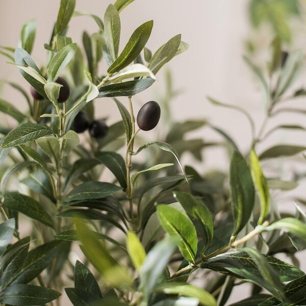 RusticReach Artificial Large Olive Stem 41" Tall - Green