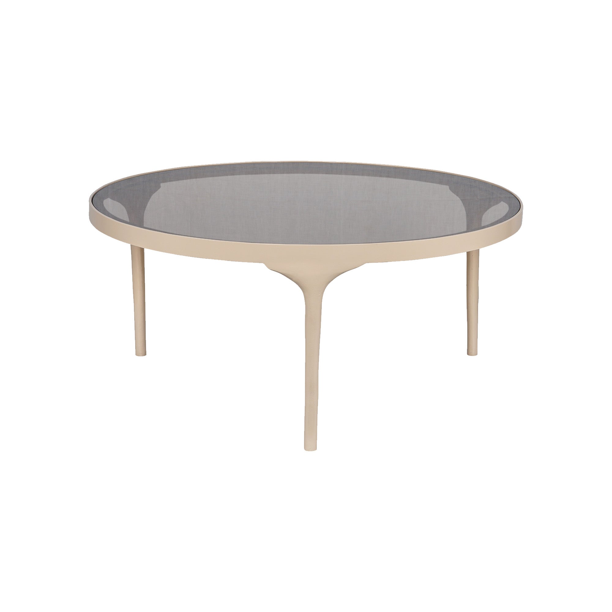 New Routz salontafel Montana large zand metaal/glas